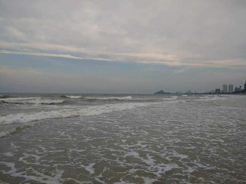 Hua Hin beach and sea