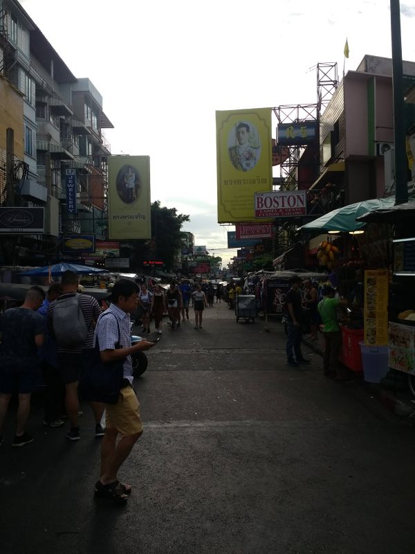 Khaosan Road or Khao San Road in Bangkok