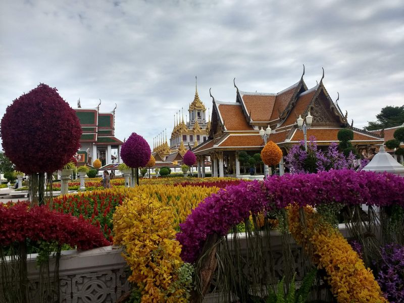 Wat Ratchanatdaram or Loha Prasat temple in Bangkok
